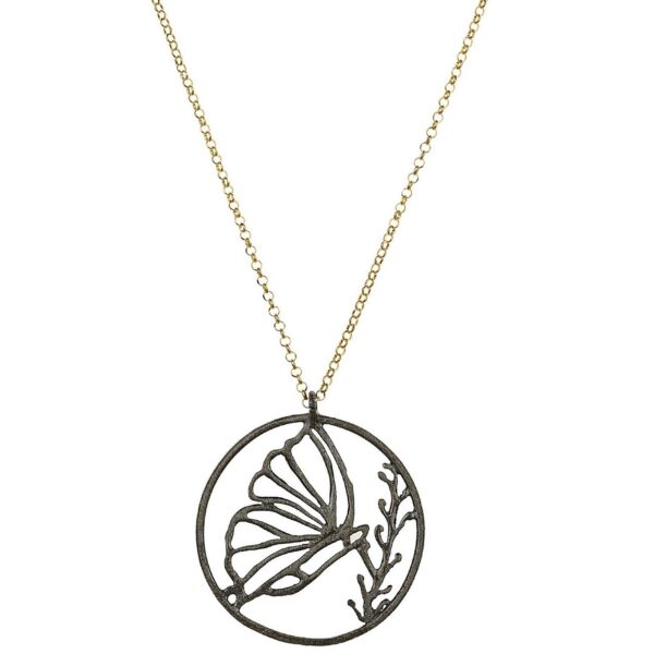 MADAME BUTTERFLY Necklace - Pl. Silver