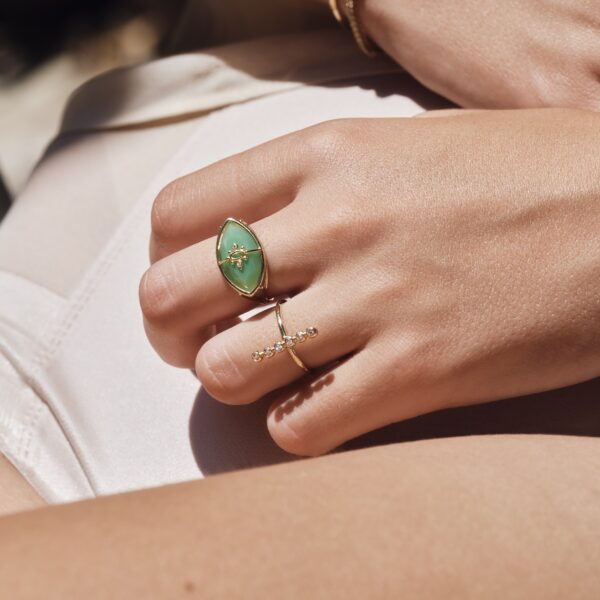 Alternative view of ONCE UPON A TIME - Solid Gold Ring, Diamonds