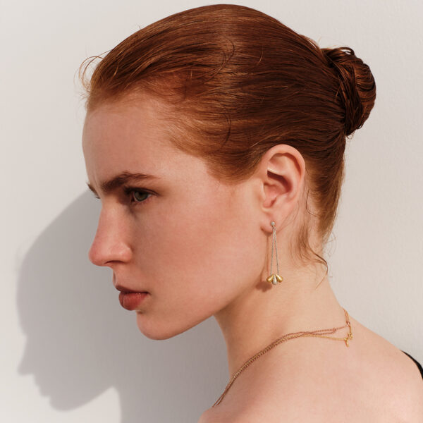 Alternative view of LIKE WATER Earrings - Gold pl. Silver & Silver