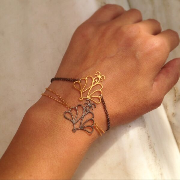 Alternative view of MADAME PEACOCK Bracelet - Gold pl. Silver