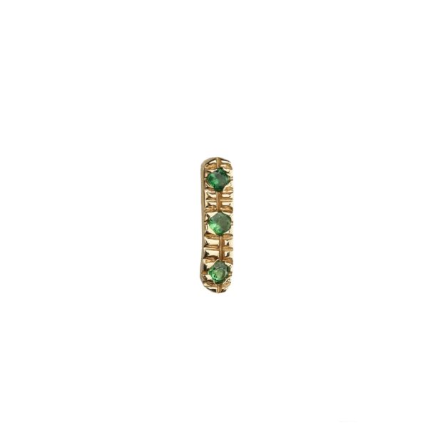 IVI - Solid Gold Stud Earring, Tsavorites