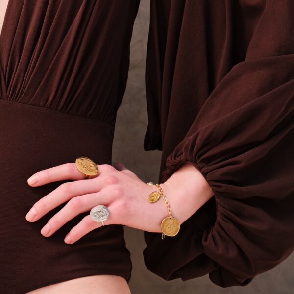 Alternative view of CONSTANTINATO Ring - Gold pl. Silver