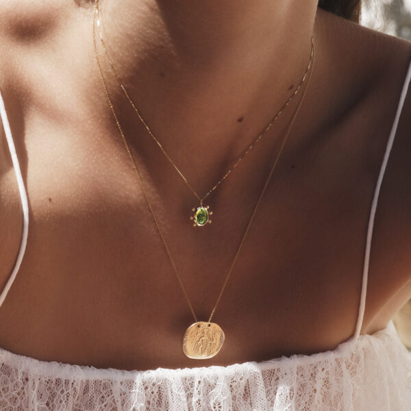 Alternative view of CONSTANTINATO - Solid Gold Necklace,  White Diamonds