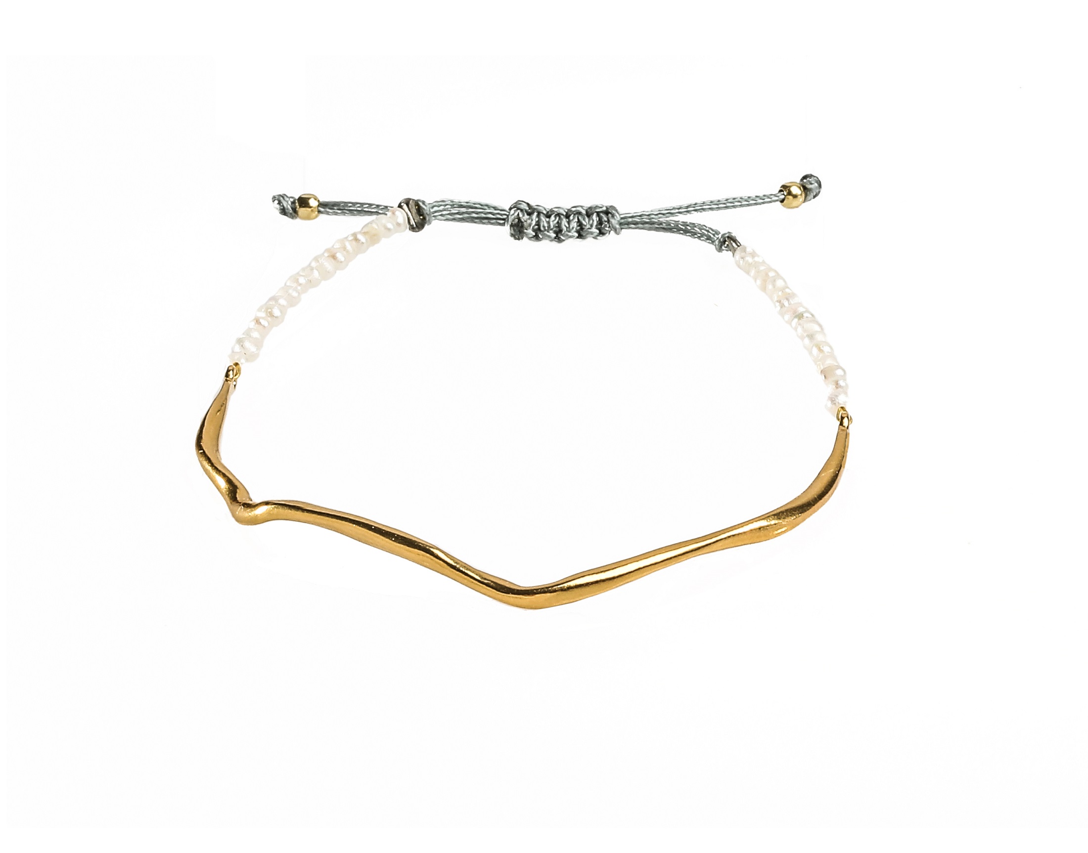 SEAWOOD Bracelet - Gold pl. Silver & Pearls | Danai Giannelli