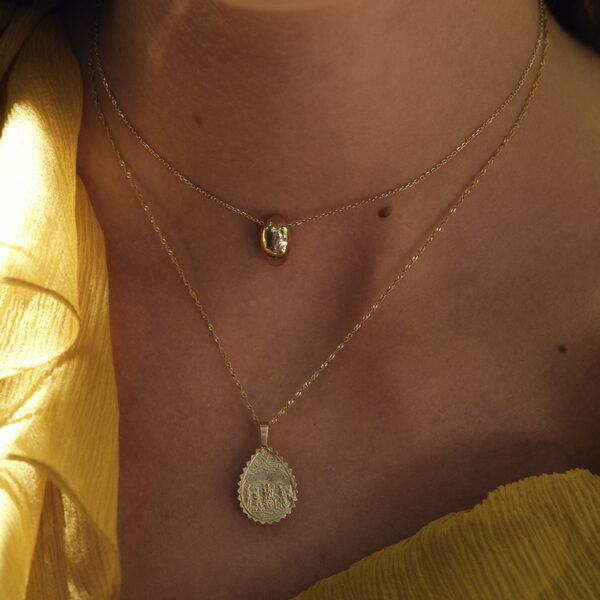 Alternative view of LULU - Solid Gold Necklace