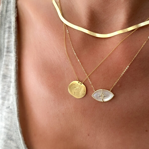 Alternative view of CONSTANTINATO - Solid Gold Small Necklace