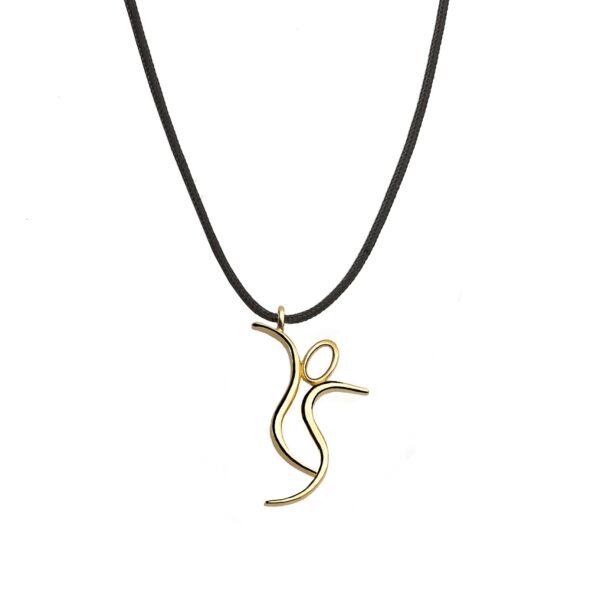 THE DANCER Lucky Charm Necklace - Gold pl. Silver