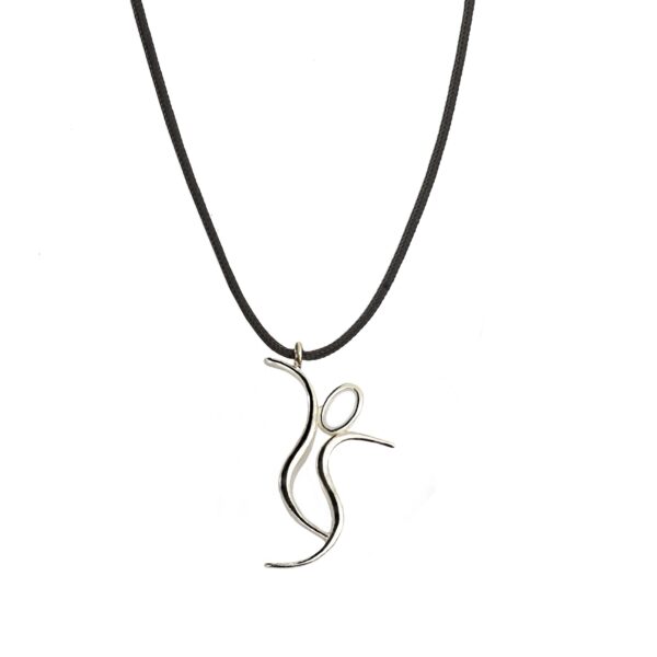 THE DANCER Lucky Charm Necklace - Silver