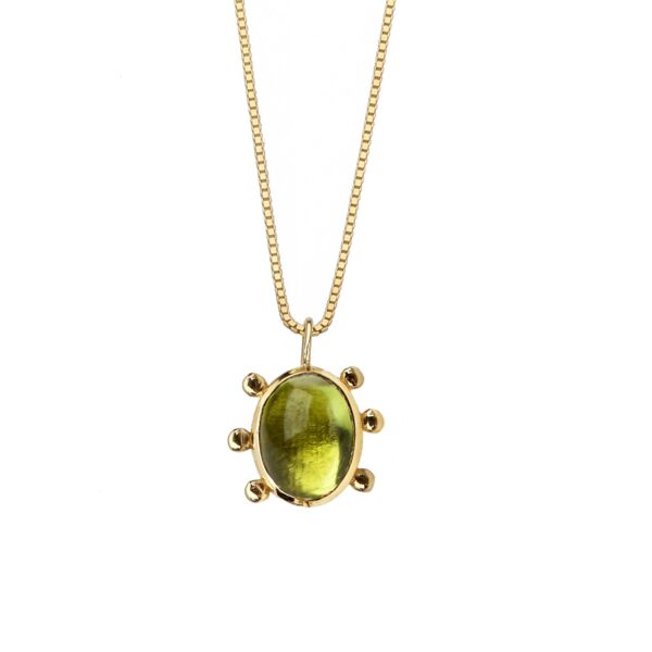 PERIDOT Necklace - Solid Gold