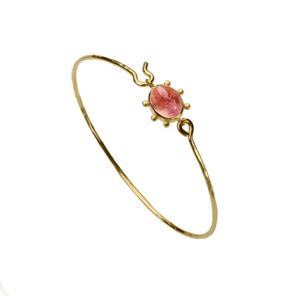 Alternative view of PINK TOURMALINE Bracelet - Solid Gold