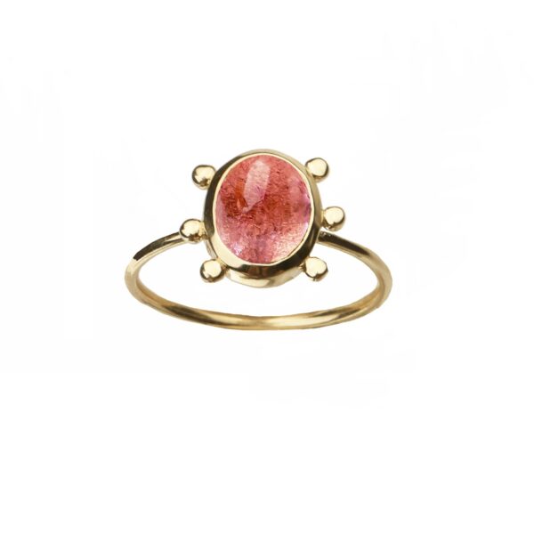 PINK TOURMALINE Ring - Solid Gold