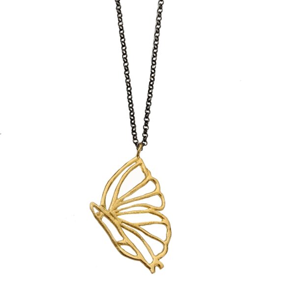 MADAME BUTTERFLY Necklace - Pl. Silver