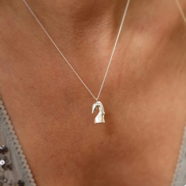 Alternative view of THE KNIGHT Lucky Charm Necklace - Silver