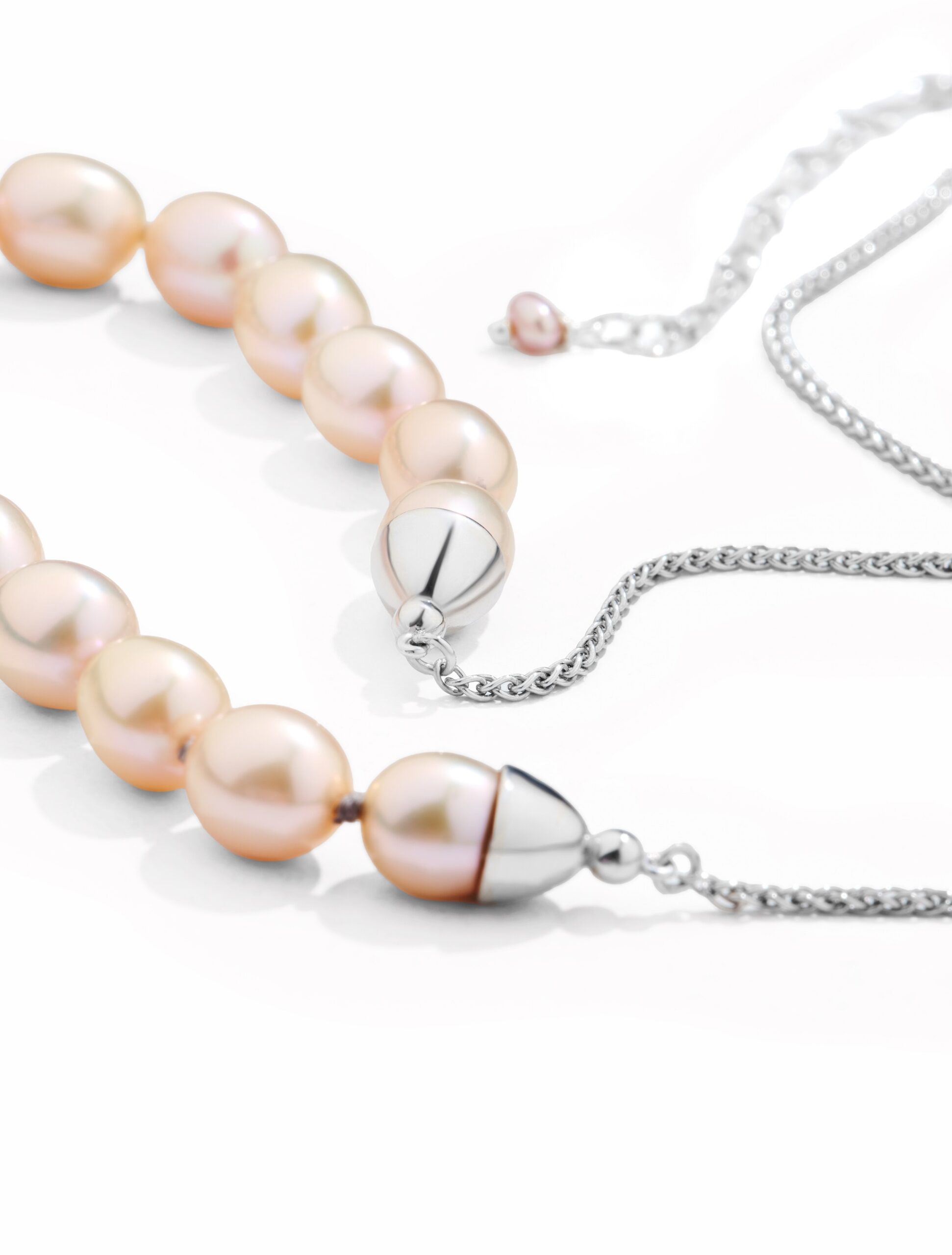 MOON TRACES - Silver Necklace, Pearls - Image 5