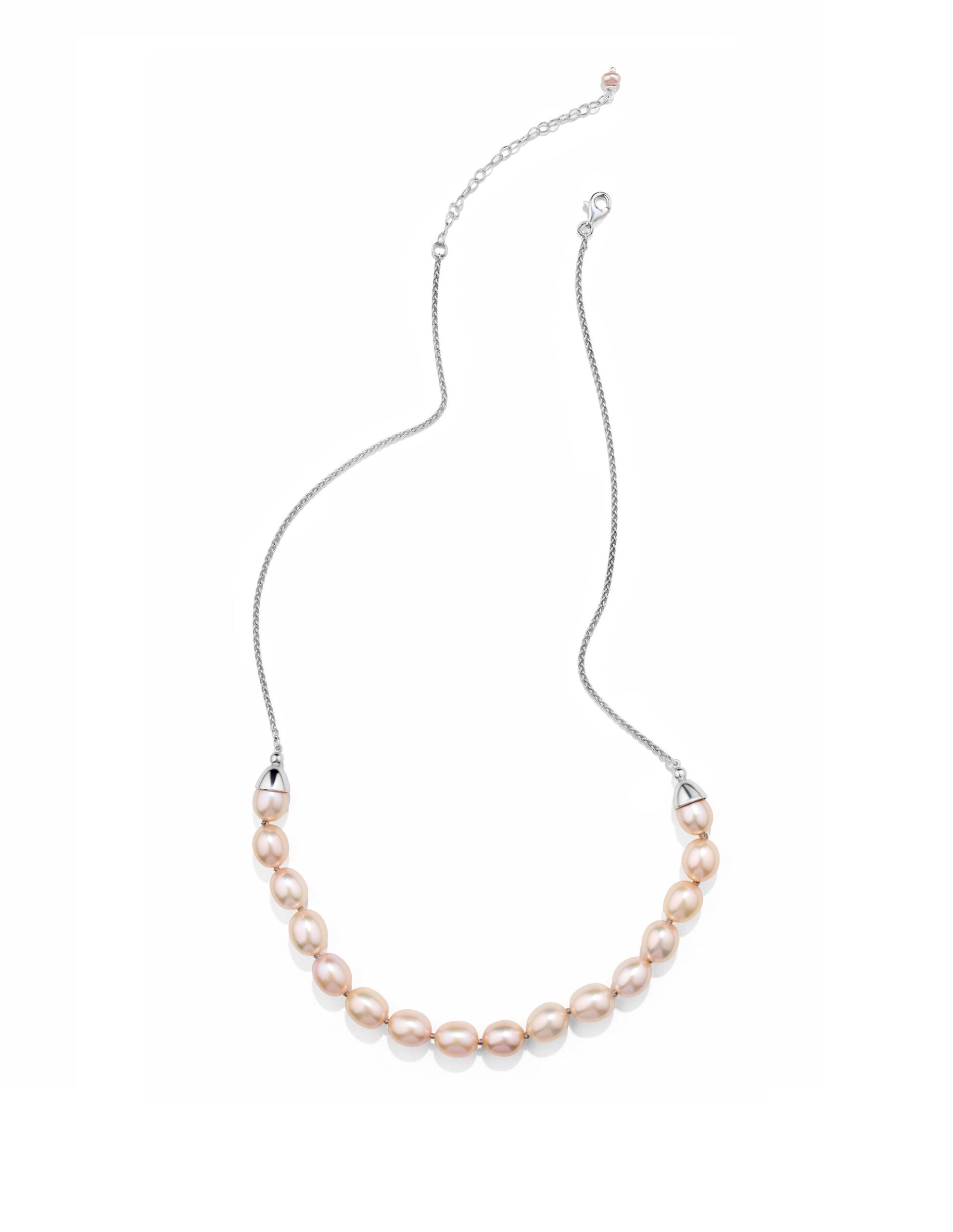 MOON TRACES - Silver Necklace, Pearls - Image 3
